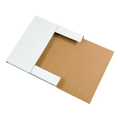 TLM12121 Easy-Fold Mailers (Pack of 50) 12 1/2" x 12 1/2" x 1" White