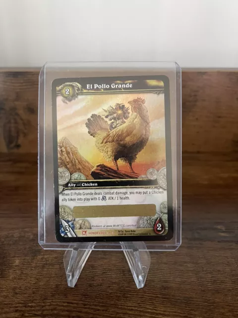 World of Warcraft WOW TCG EL POLLO GRANDE Unscratched Loot Card