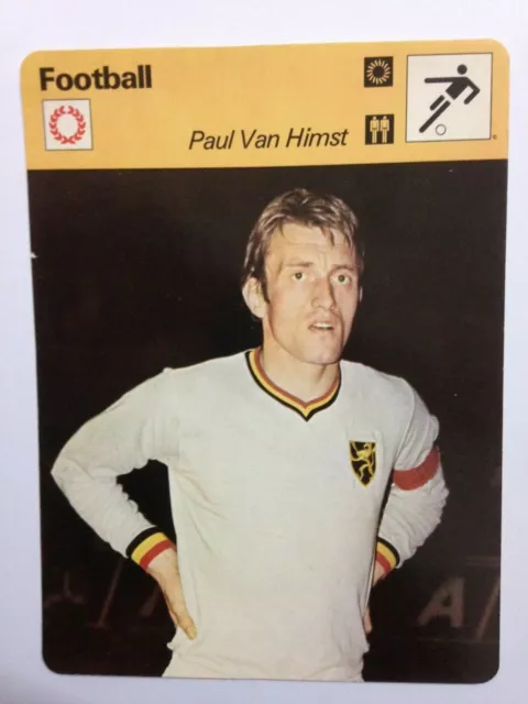 Carte Football 1976 Editions Rencontre // Paul Van Himst