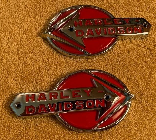 HARLEY DAVIDSON GAS Tank Emblems 1959 1960 Flathead Knucklehead Panhead