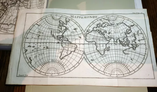 Antique Map Mapponde. Bourgoin 1742