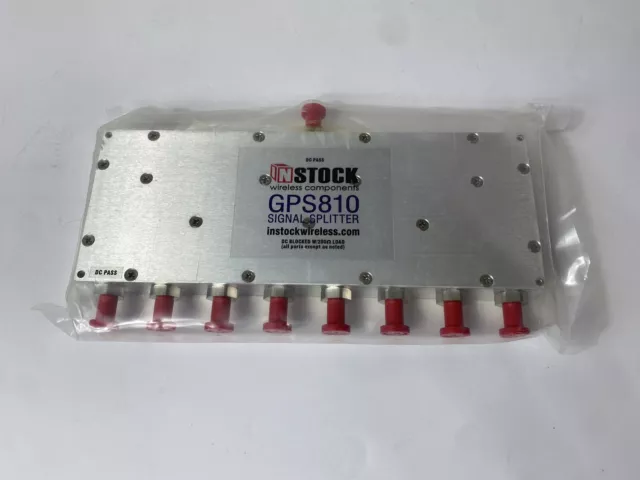 INSTOCK Wireless Components GPS810 Signal Splitter -Sealed-