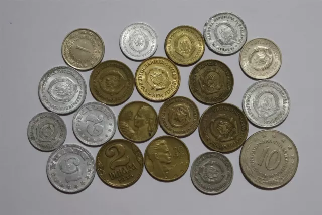 🧭 🇷🇸 Yugoslavia Old Coins Lot B53 #11 Xb34