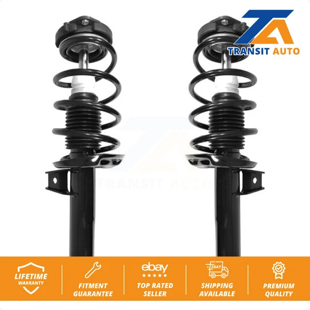 Front Strut Spring Pair For Volkswagen Jetta Passat Beetle CC Eos Golf Rabbit A3