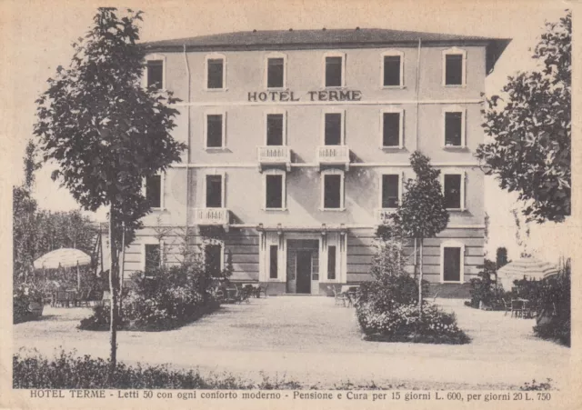 Cartolina *9 Monticelli Terme Parma Hotel Terme Terme Borrini Viaggiata 1940