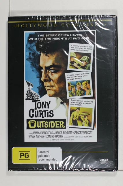 The Outsider - Tony Curtis, James Franciscus (1961)  DVD Region 4 New Sealed