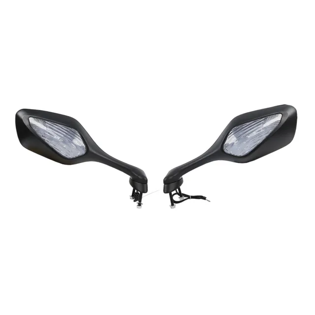 Pair Rearview Mirror LED Turn Signals Light Fit For Honda CBR1000RR 2008-2016 3