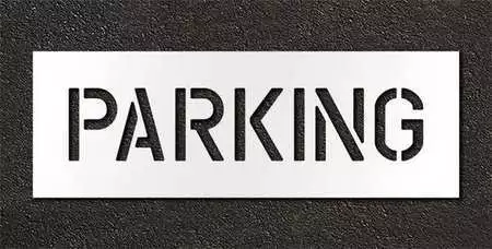 RAE STL-116-70622 Pavement Stencil,Parking,6 in
