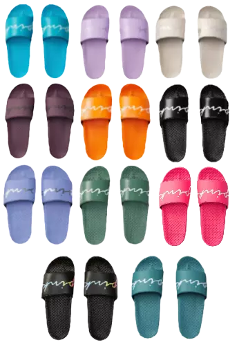 Victoria's Secret Pink Logo Slides Sandals Beach Shower Shoes S M L Xl Nwt