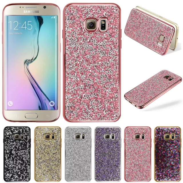 Bling Glitter Silicone Case Cover For Samsung S10 S9 S8 S6 A5 J3 J5 A20S A50 A70