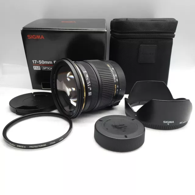 [ Casi sin Usar ] sigma Af 17-50mm F/2.8 Ex Dc OS HSM Lente para Nikon De Japón