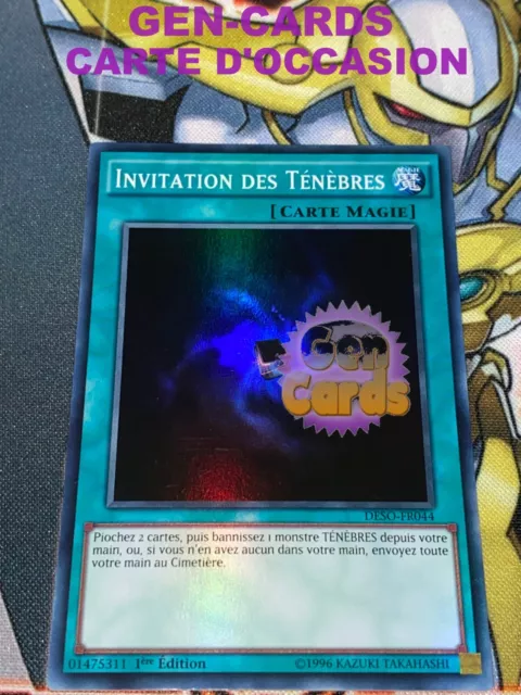 OCCASION Carte Yu Gi Oh INVITATION DES TENEBRES DESO-FR044 1ère édition