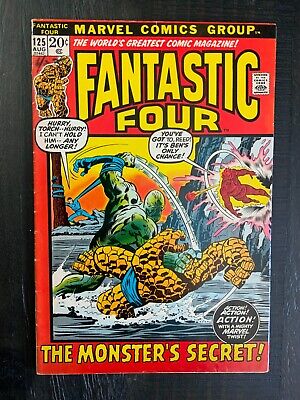 Fantastic Four #125 FN/VF Bronze Age comic Monster from the Lost Lagoon!