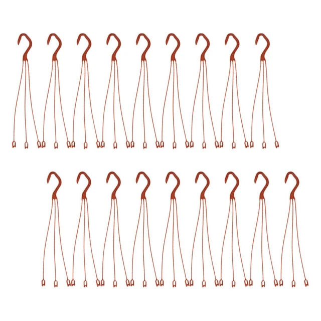30 Pcs Haken Für Blumentöpfe 3-Punkt-Kettenaufhänger Pflanze