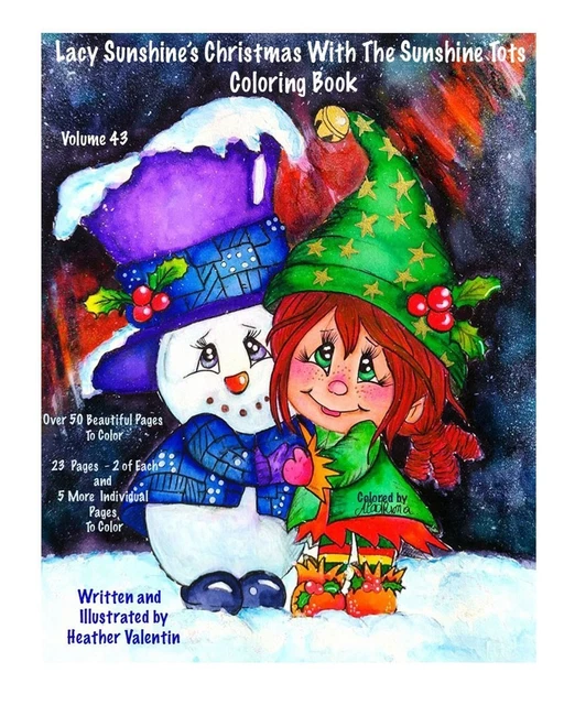 Spitze Sonnenschein Weihnachten Erwachsene Malbuch Elfen Weihnachtsmann Baum Festlich