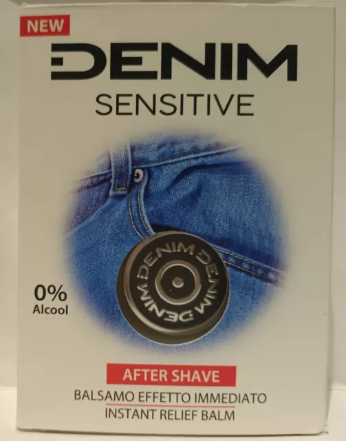 Baume Après Rasage Denim Sensible Homme 100Ml / 3.4 Fl. Oz Neuf Avec Boite (Us)