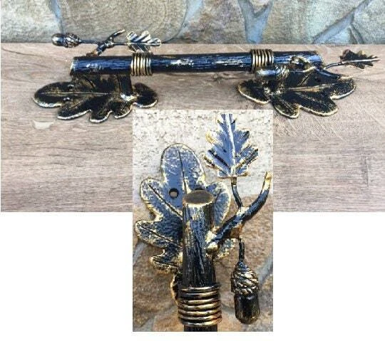 Wrought Iron Barn Door Pulls Handle Forged Handle Anniversary Gift
