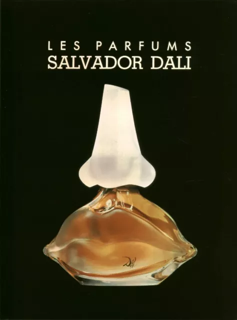 Publicité ancienne Parfum Salvador Dali non parfumé issu de magazine