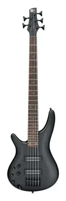 Ibanez SR305EBLWK SR Series 5-String LEFTY Electric Bass Guitar Weathered Black