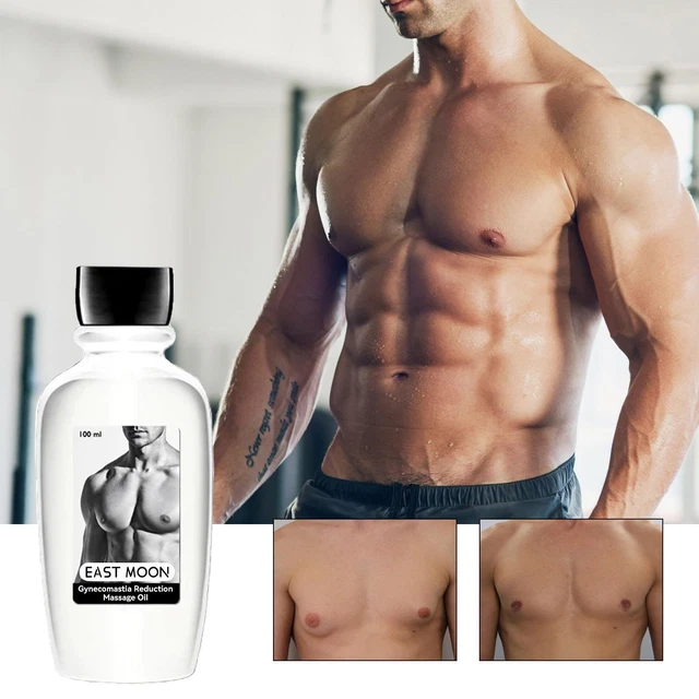 Aceites de masaje de reducción de ginecomastia Chestdefy, cremas de mama para hombre K8W2