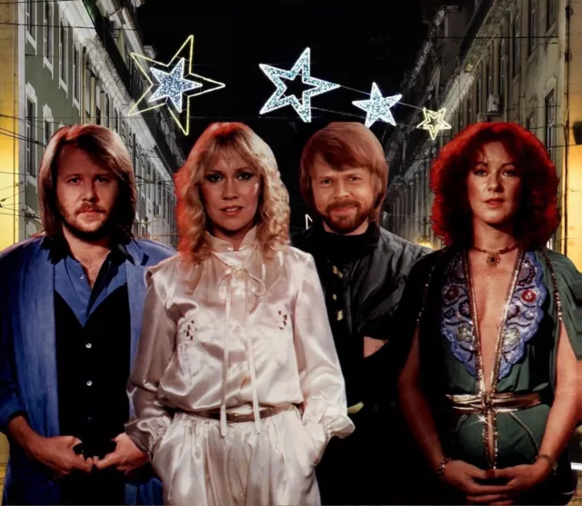 Iconic  Large Photo ABBA  Good Condition