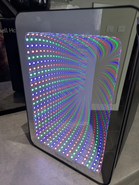 Specchio da Bagno 80x60x3 cm con LED 3 Colori Regolabili in Metallo e Vetro Specchio da Bagno 80x60x3 cm con LED 3 Colori Regolabili in Metallo e Vetro