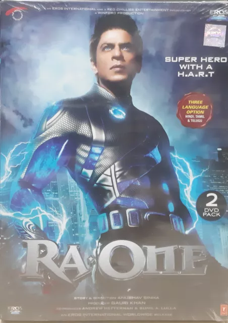 Ra.One Ra One DVD - Shahrukh Khan - Bollywood Hindi Movie 2 DVDs W/ Slipcover