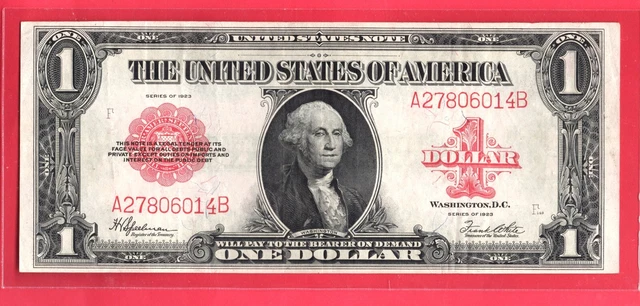 **** Very Nice 1923 $1.00 Red Seal Fr # 40 ***