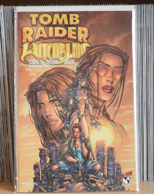 Tomb Raider Witchblade comic book lot variant covers Turner Silvesrty Image comi