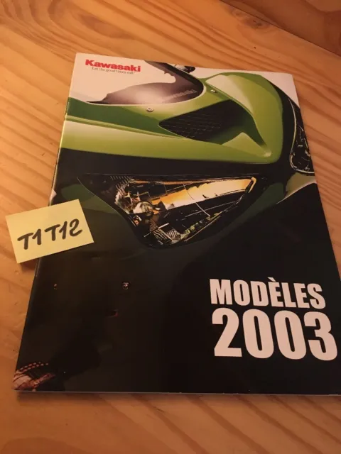 Kawasaki modèles gamme 2003 moto quad prospectus brochure publicité prospekt pub