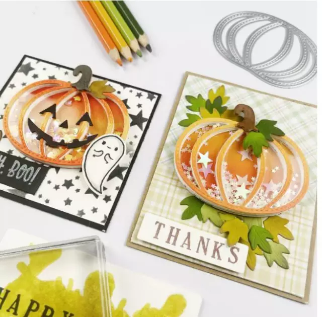 Halloween-Kürbis Stanzschablone Cutting Dies Metall Stanzformen Scrapbooking