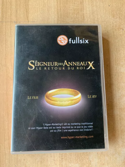 JEU PC + Film : Le seigneur des anneaux, le retour du Roi / Fullsix - VF