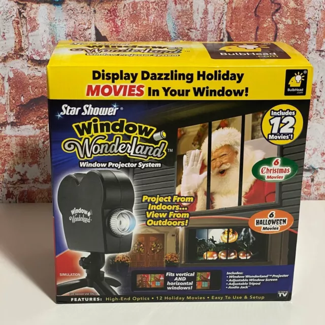 Star Shower Window Wonderland Projector System Halloween and Christmas
