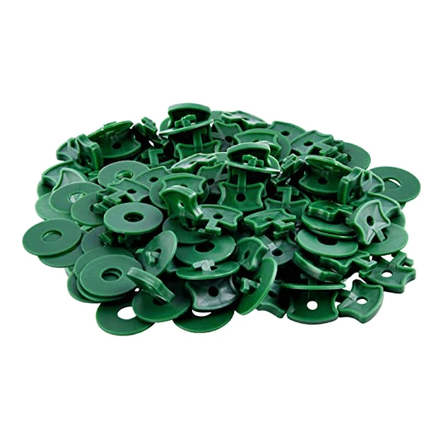 100pcs Plastic Greenhouse Twist Clips with Washers Reusable Anti-Corrosion Lolfq
