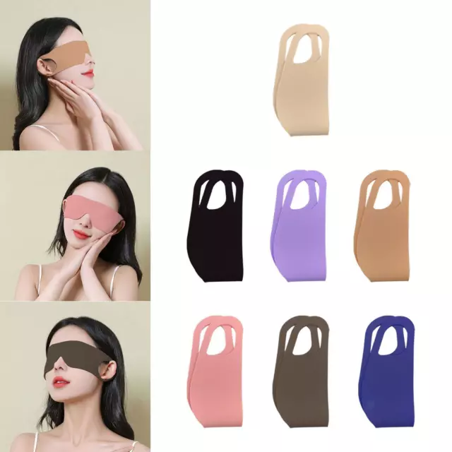 Sleep Mask with Flexible Elastic Ear Hanging Eyeshade for Relax Travel Home