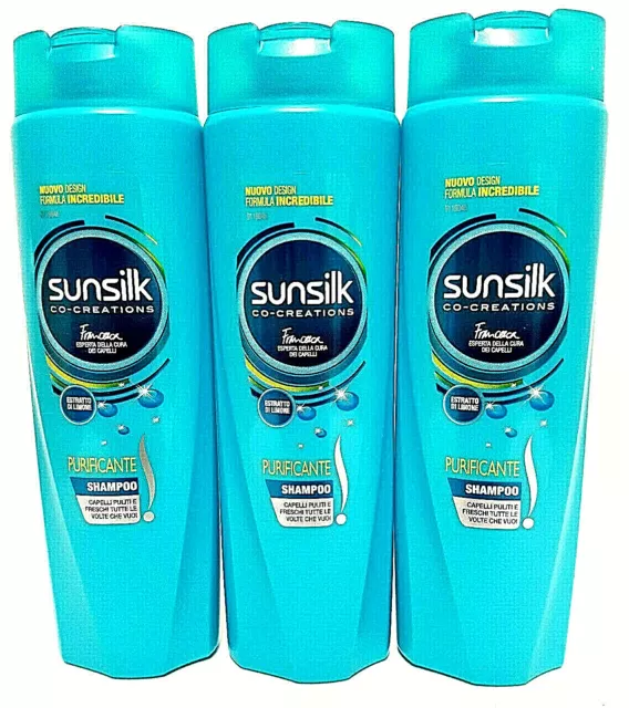 Sunsilk Purificante Shampoo 3 x 250ml