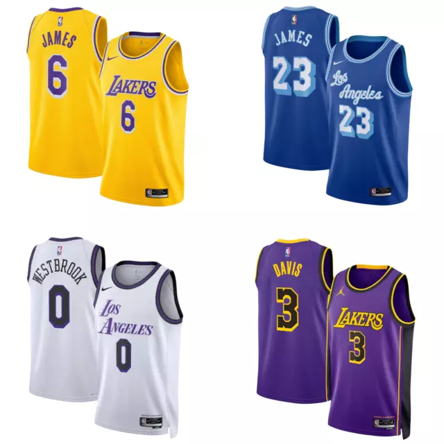 Camiseta deportiva de Los Angeles Lakers para hombre Nike NBA camiseta de baloncesto top - nueva