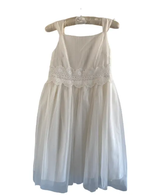 M&S Kids Bridesmaids Dress Ivory Age 11-12 Years New With Tags & Hanger