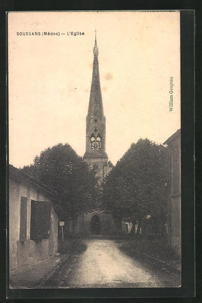 CPA Soussans, L´Eglise