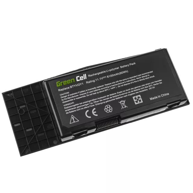 Batterie pour Dell Alienware M17x R4 7XC9N BTYVOY1 C0C5M 5WP5W 318-0397 8100mAh 2