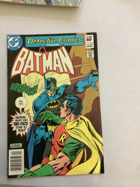 Detective Comics Vol 1 #513 April, 1982 DC Comic Book By Gerry Conway - Batman