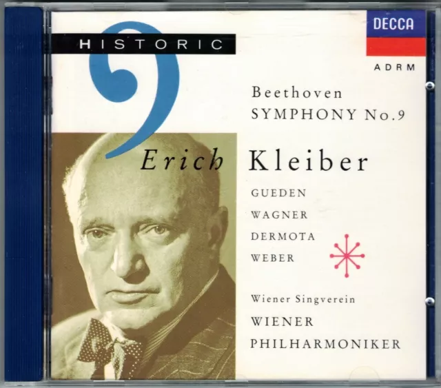 ERICH KLEIBER: BEETHOVEN Symphony 9 Wiener Philharmoniker CD 1952 Hilde ...