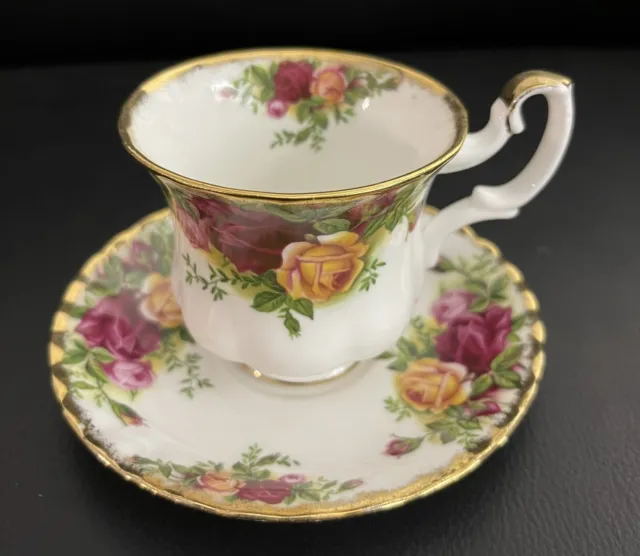 ROYAL ALBERT Old Country Roses Coffee Cup & Saucer, ENGLAND, Multiple Available