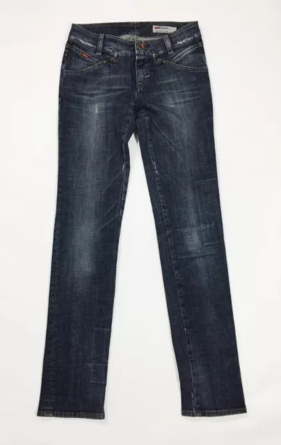 Gas jeans usato paige donna slim skinny stretch w28 tg 42 boyfriend denim T3738