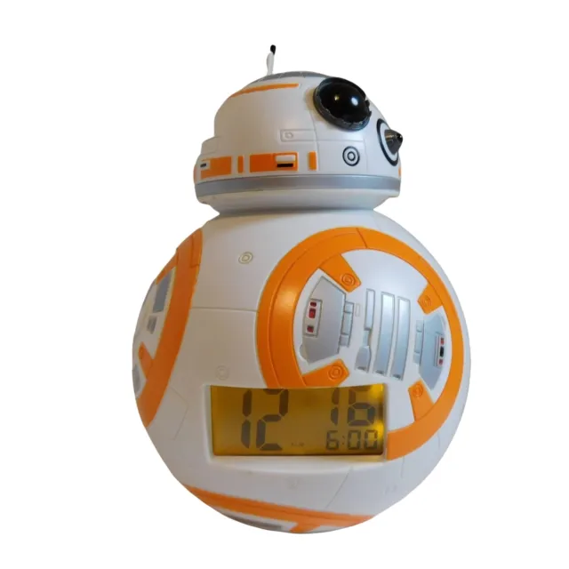 Star Wars Episode VII The Force Awakens BB-8 Digital Alarm Clock LED Display 8"
