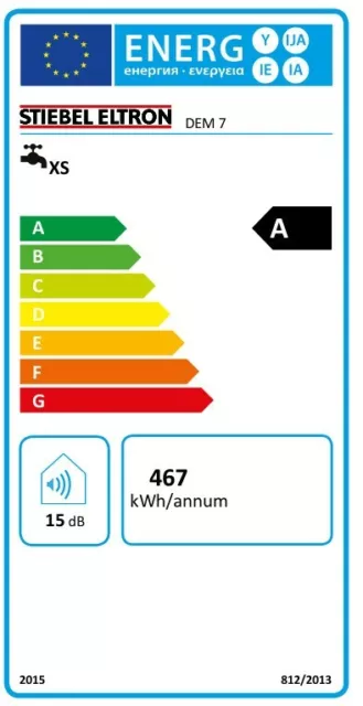 Stiebel Eltron Mini-Durchlauferhitzer DEM 7 mit 6,5 kW Kleindurchlauferhitzer 2