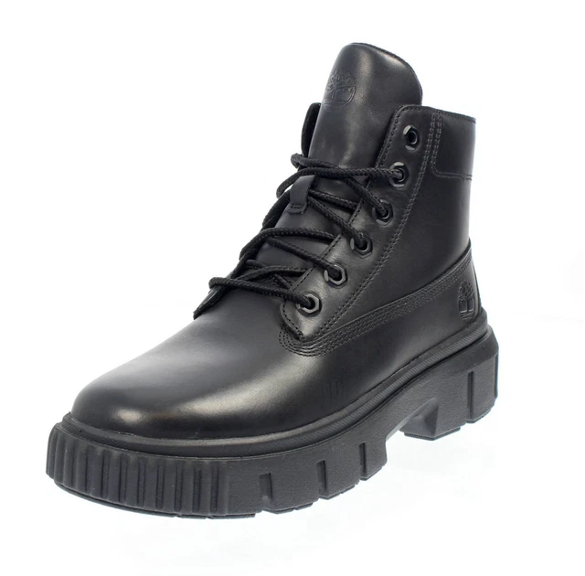 TIMBERLAND GREYFIELD Scarponcini In Pelle Nero Taglia 38 7 US