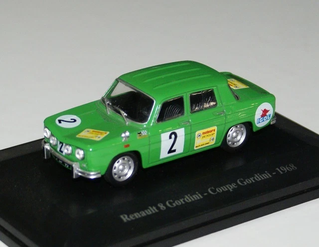 Miniature Renault R8 Gordini SL 1:66 Minialuxe – Coffret Noël 2016, Série Limitée 15 Ex.