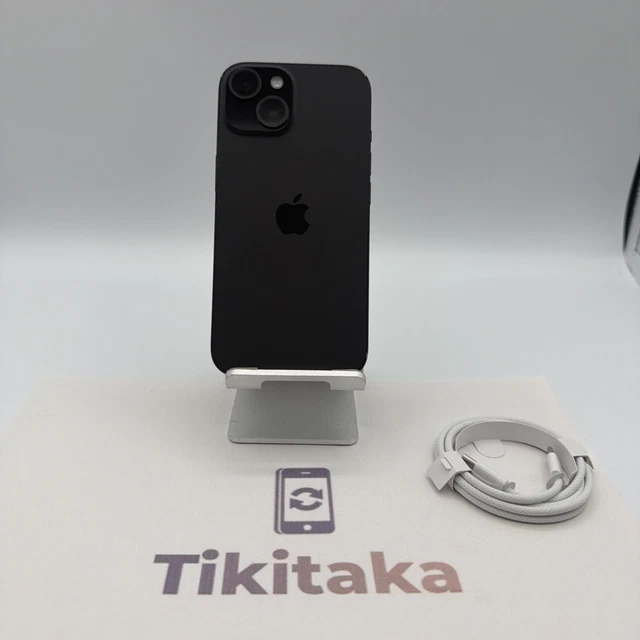 APPLE IPHONE 15 128GB Black - Like New - Open Box - 100% Battery