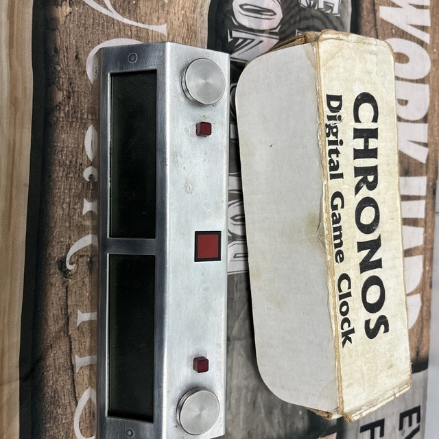 CHRONOS CHESS DIGITAL Clock Vintage Old School Model/ For Parts Only